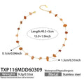 Gold Chain Colorful Stone Chip Necklaces And Bracelets view 9