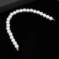 Faux Pearl Beaded Bracelet Silver-Tone Gold-Tone Clasp Three Sizes view 11