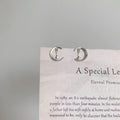 Crescent Moon Crystal Stud Earrings For Women Jewelry view 7
