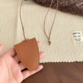 Leatherette Glasses Clip Key Pouch Cord Necklace Styles view 6
