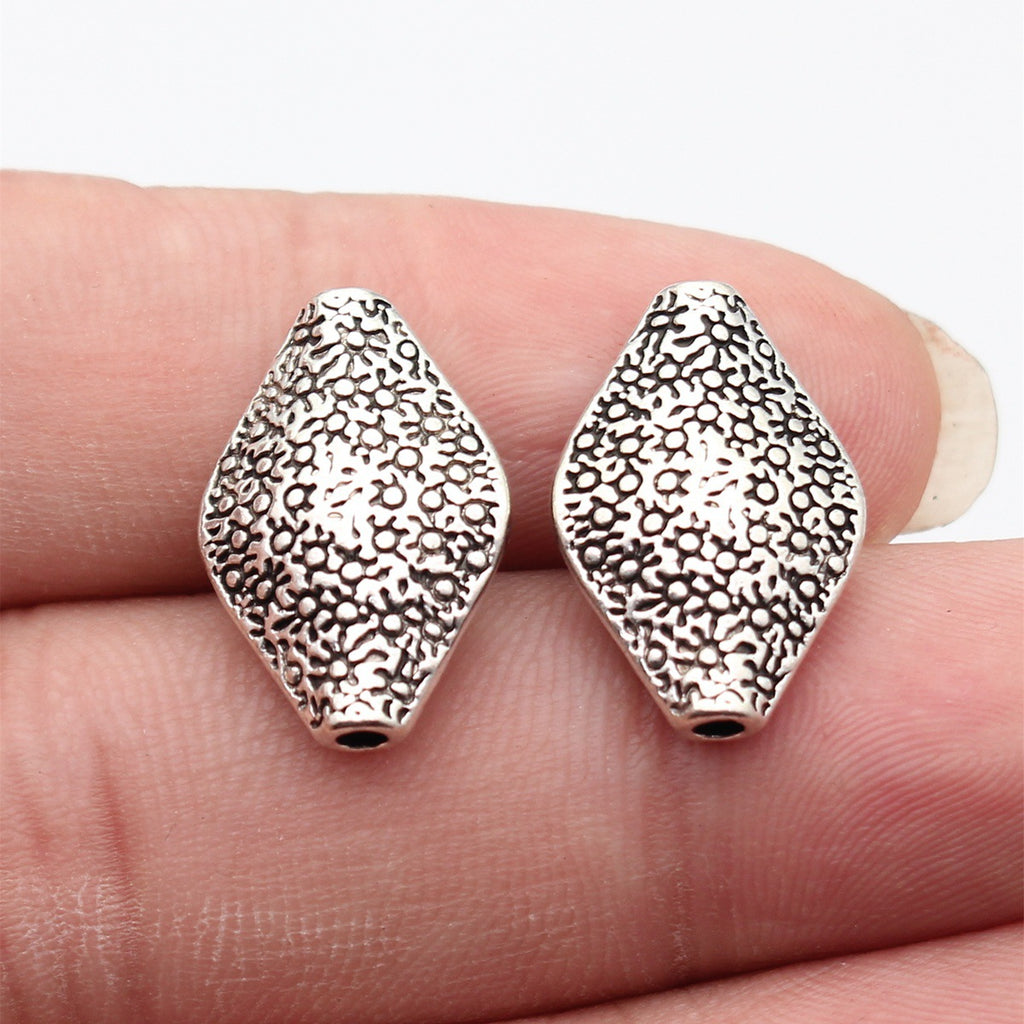 20x14x5.9mm 3.4g Antique Silver Tone Zinc Alloy Marquise Eye Shape Spacer Beads for DIY Bracelets
