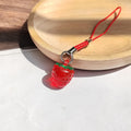 Resin Strawberry Cherry Phone Strap Charms 3 Styles view 4