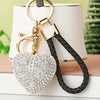 White Crystal-Heart Colored-Strap