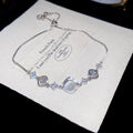 Silver Adjustable Crystal Charm Bracelet Four Styles view 8