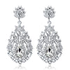 Silver Teardrop Crystal