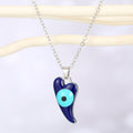 Silver Tone Chili Pepper Evil Eye Pendant Necklaces in Two Colors view 1