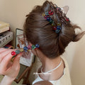 Multicolor Acrylic Bubble Bead Star Hair Claw Clip view 2
