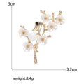 Bird and Blossom Branch Brooch In 2 Color Variants view 5