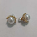 Pearlescent Double Sided Stud Earrings in Five Color Designs view 10