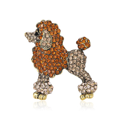 Poodle Brooch shown from the front
