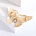 Gold Multicolor Enamel Butterfly Brooch Rhinestone Wings view 4