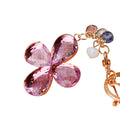 Faceted Crystal Four Leaf Clover Keychains in Five Pictured Colors view 5