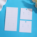 Blank White Square and Half-Size Jewelry Display Cards view 4