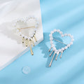 Pearl Melting Heart Drip Brooch Gold Silver Two Tones view 3