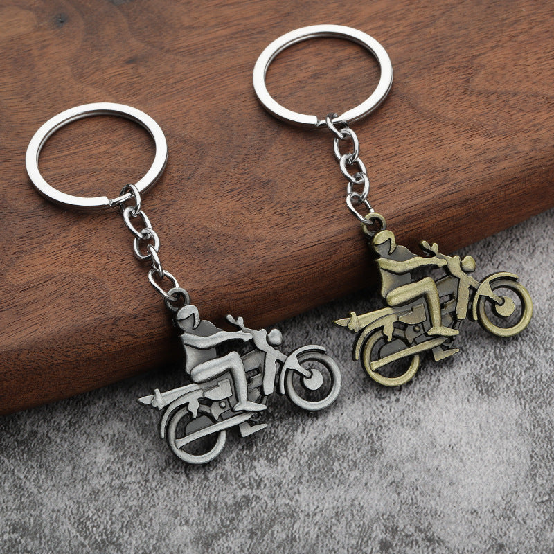 Creative Motorcycle Metal Keychain Gift Bag Charm Accessory