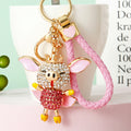 Crowned Winged Pig Keychains with Braided and Bare Wrist Loops view 9