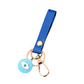 Gold Tone Wristlet Strap Evil Eye Charm Clip Keychains view 5