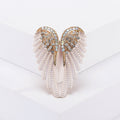 Crystal Angel Wings Brooch Decorative Metal Pin For Jackets And Lapels view 9
