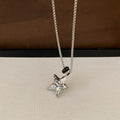 Silver Tone Star Pendant Necklaces in Three Cord Styles view 7