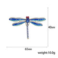 Slim Crystal Dragonfly Brooch in Four Bright Colors view 5