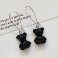 Translucent Gummy Bear Long Hook Earrings in Six Colors view 10