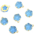 Textured Flower Cluster Metal Charms, 12 Colorways view 6