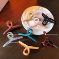 Cross Knot Plastic Hair Claw Clips Assorted Colors view 3