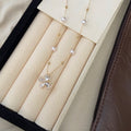 Butterfly Pearl Station Necklaces in Two Colors With Silver-Tone And Gold-Tone Finishes view 7