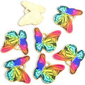 Enamel-Look And Printed Gold Silver Butterfly Alloy Charms in 22 Styles view 6