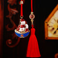 Mixed Sailboat Fish Horse Treasure Bowl and Ingot Car Hangers with Red Tassels view 3