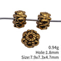 Floral Ring Small Hole Spacer Bead for Jewelry Making view 3