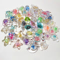 Clear Resin Ocean Animal Charms with Colorful Inlays view 2