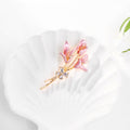 Gold Tone Red Butterfly Metal Brooch Pin for Jackets and Lapels view 3