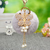 Gray-Pom Butterfly-Tassel