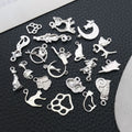 Black Cat and Cat Paw Metal Charms with 26 Listed Options view 3
