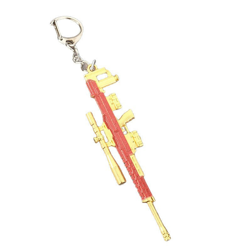 Battle Royale Game Alloy Model Gun Keychain Gift Accessory
