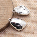 Hammered Organic Pendant Charms in Three Shapes for Jewelry Making view 2