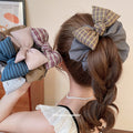 Oversized Fabric Scrunchie With Knotted Bow 4 Styles view 2