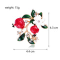 Pomegranate Enamel Metal Brooch Pin 4.3 x 4.4 cm for Jackets and Lapels view 2