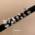 Pearl Cluster Open Rings Silver Champagne Multi Styles view 4