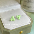 Green Theme Mixed Stud and Drop Earrings Sixteen Styles view 8