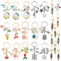 Sixty-Eight-Style Ocean Mermaid Turtle Fish and Shell Keychain Collection view 1