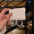 Mixed Gold Silver And White Hoop Earrings Ten Styles view 2