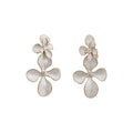 Floral Drop Earrings in Pink Purple White and Blue view 5