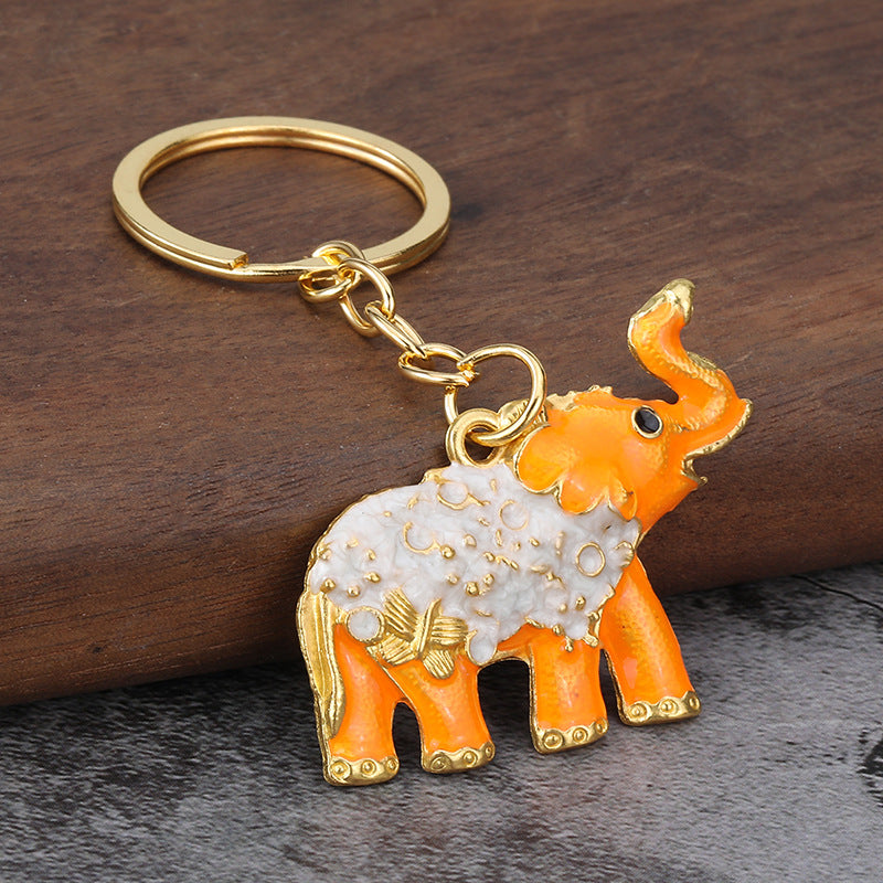 Creative Elephant Zinc Alloy Keychain Bag Charm Gift Accessory