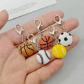 Mini Sports Ball Lobster-Clasp Charms in Five Designs view 2
