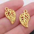 Gold-Tone Leaf Metal Charms with 7 Listed Options for DIY Jewelry Making view 9