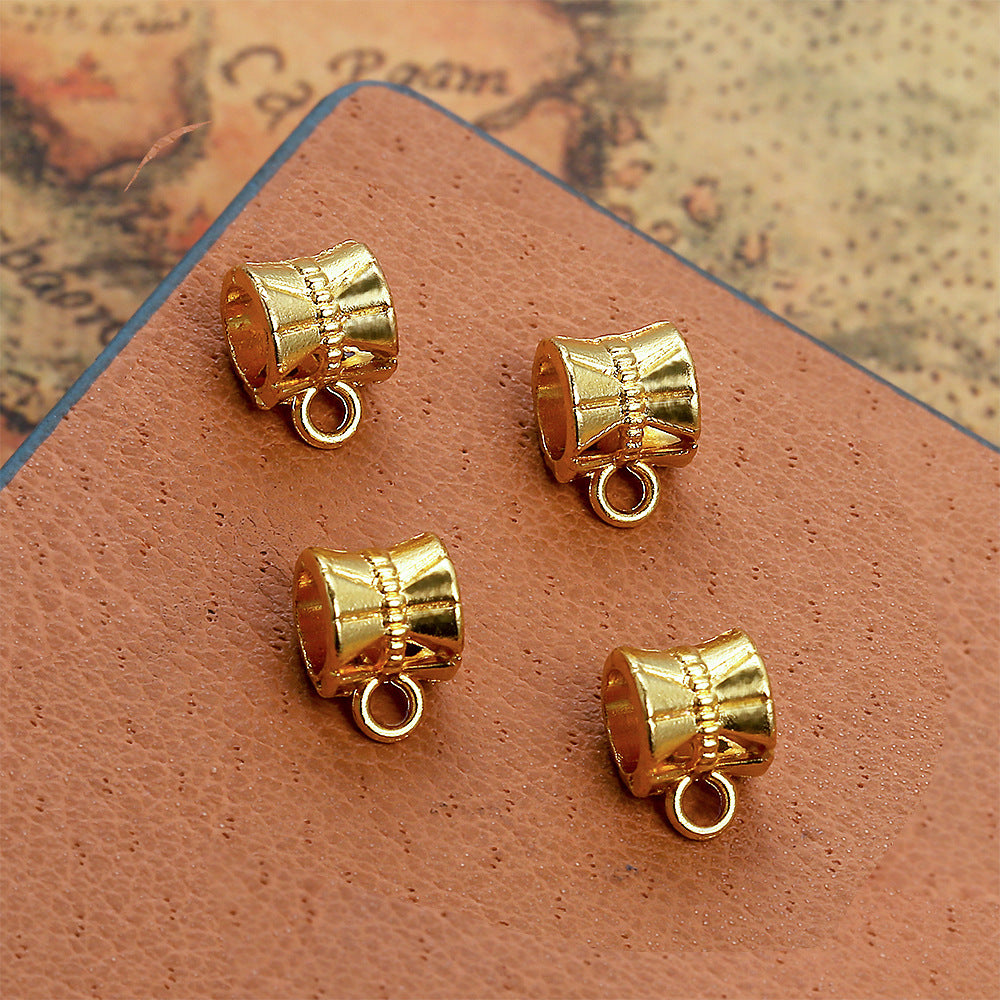 Alloy Pendant Bail Large Hole Bead 7mm