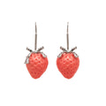 Pink Strawberry Drop Earrings in Three Sweet Designs view 5