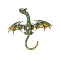 Winged Pterosaur Brooch in Six Enamel and Crystal Colorways view 5